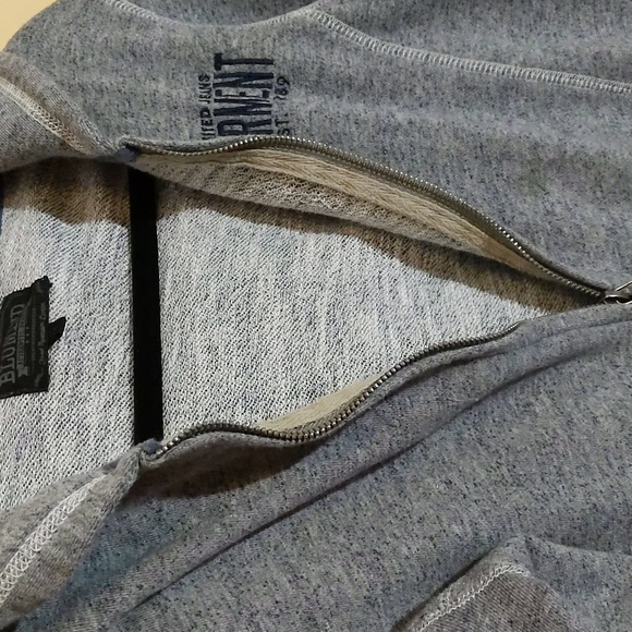 Blumind| Gray Zip Up Cotton Hoodie With Pockets - Picture 3 of 12